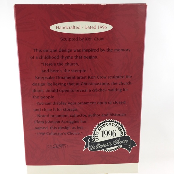 Hallmark 1996 Church Christmas Ornament QX6244 - Picture 2 of 12